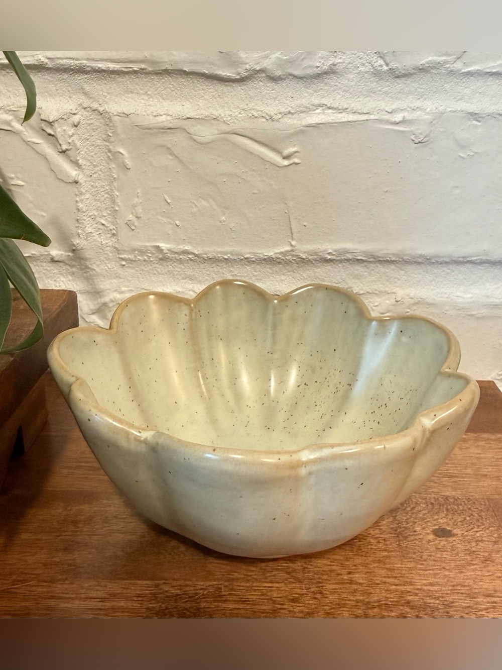 Magnolia French Grey Scalloped Mini Bowl 5.24” Ceramic